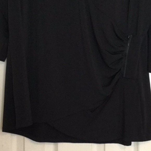 Brand New Kate & Mallory Solid Black Zipper Side-2X - Picture 3 of 14